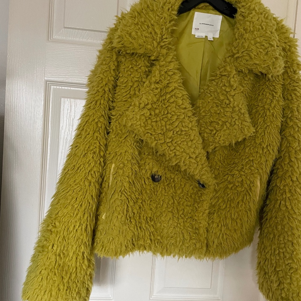 Anthropologie Faux Fur Jacket